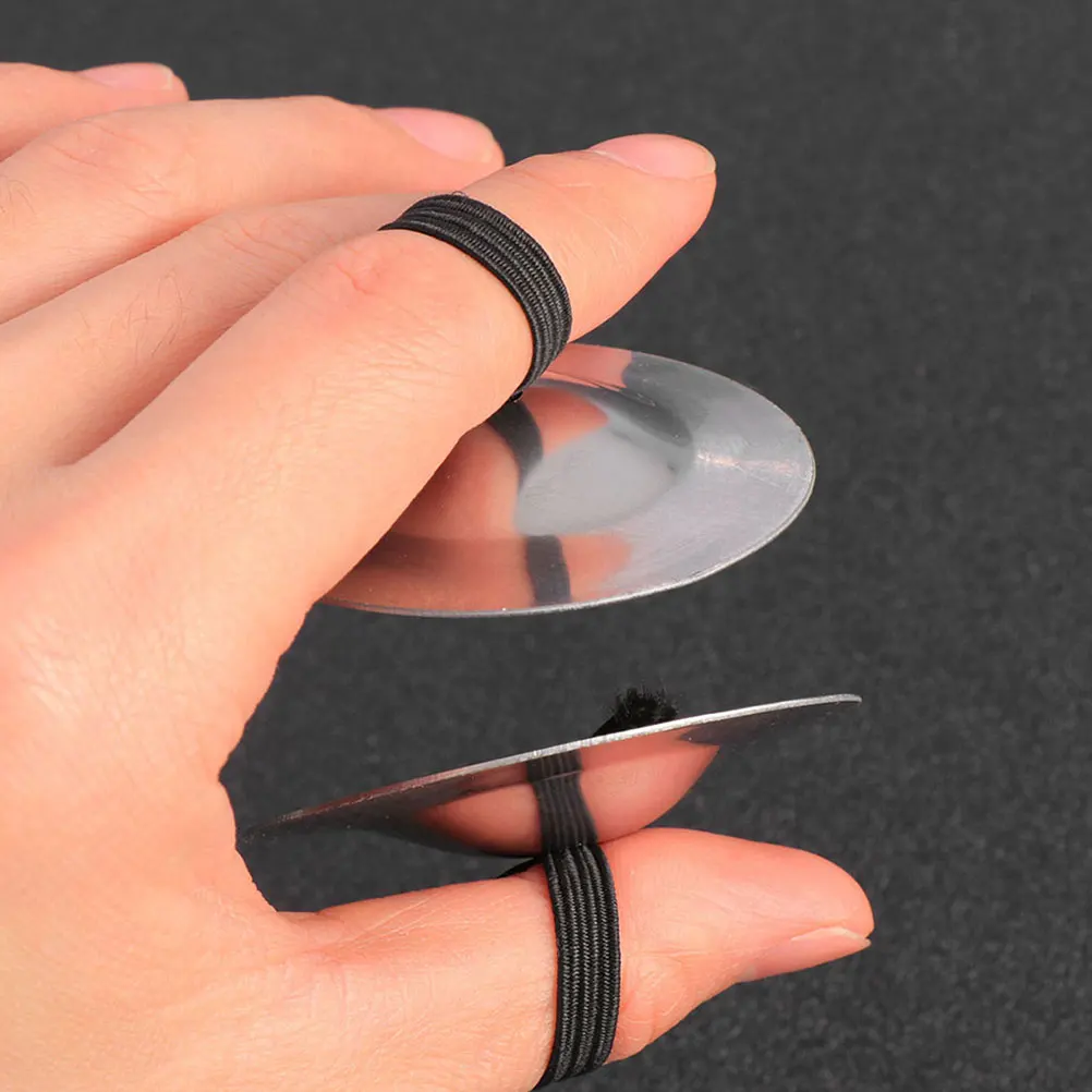 

1Pair Finger Cymbals Copper Iron Material Mini Percussion Instrument for Kids Belly Dancing Music Performance Portable Children