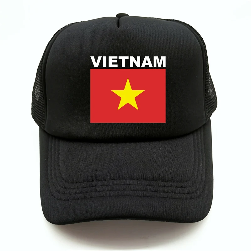 Vietnam Trucker Cap Summer Men Cool Country Flag Hat Baseball Caps Unisex Outdoor Mesh Net Caps