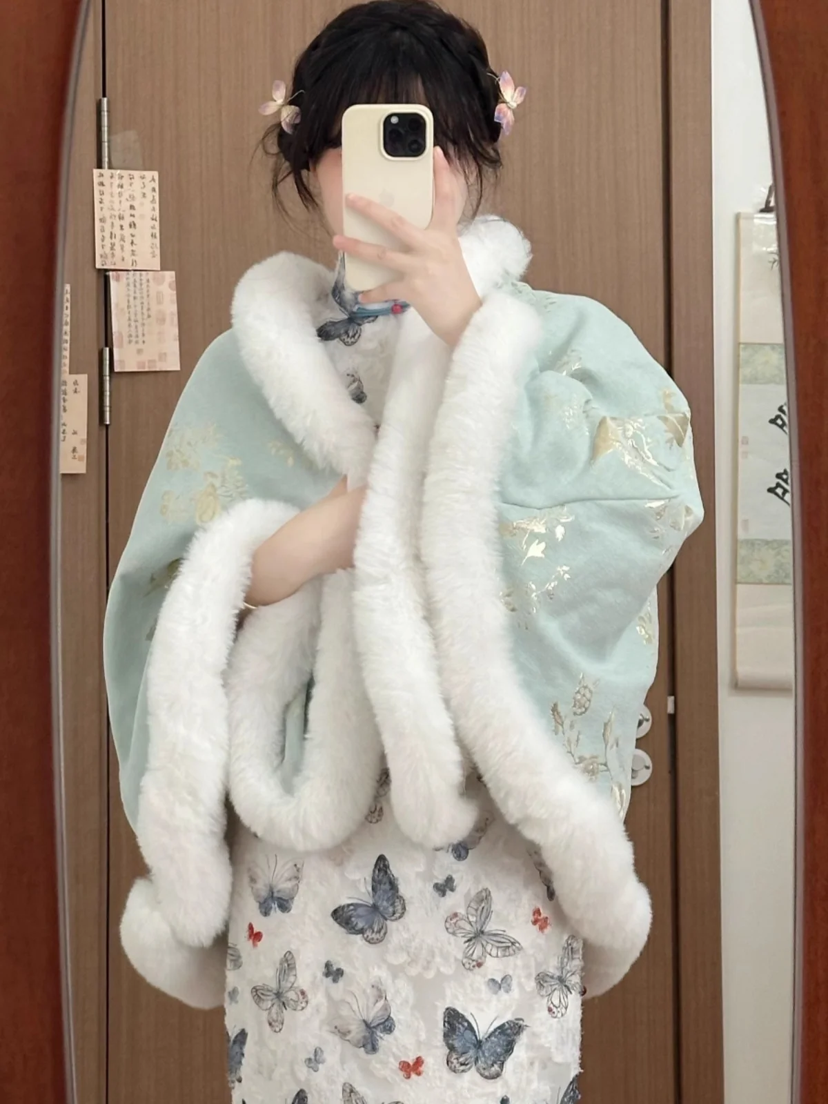 

Женский плащ Princ Sle Thiened Fce Hanfu, новогоднее праздничное шило, оригинальный дизайн от Pear Blossom Pavilion