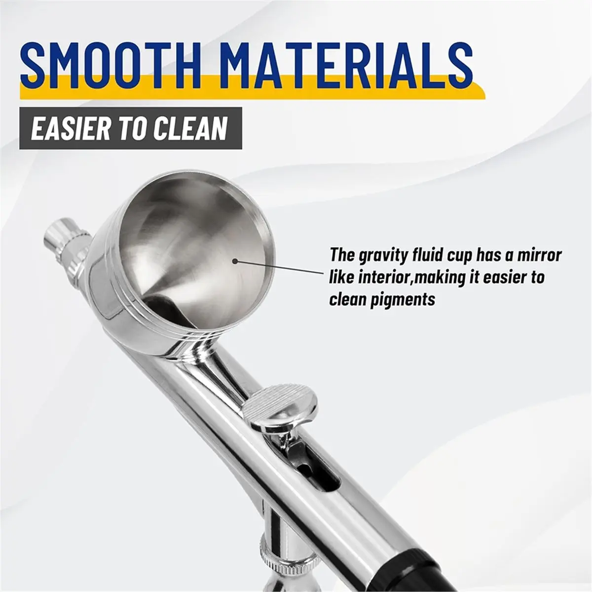 Professional Double Action Airbrush HD-130 Mounted 0.3mm Nozzles and Needles for Cake Decorating, Painting, Tattoo