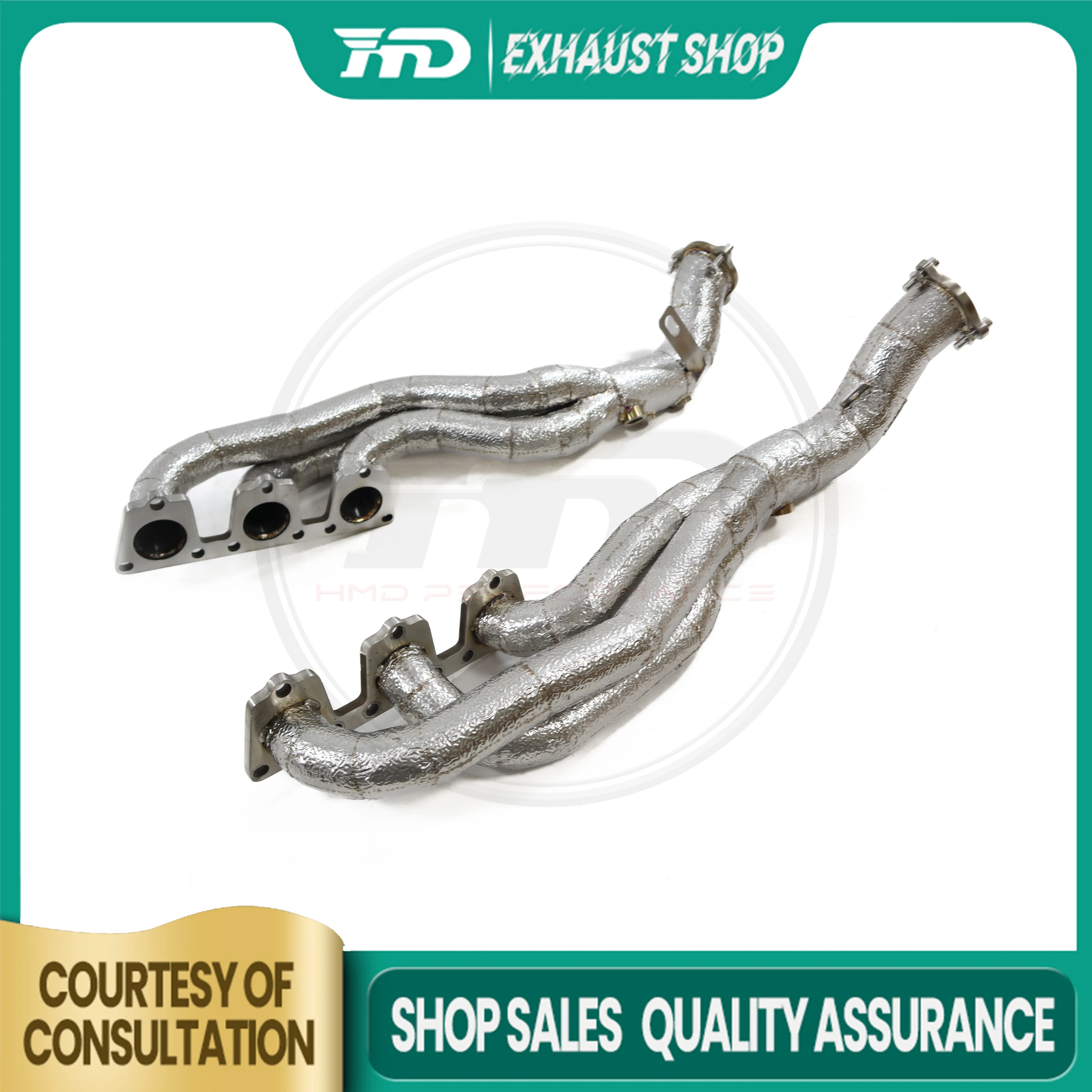 

HMD stainless steel exhaust manifold downpipe for Audi Q5 SQ5 B8 3.0T with catalytic head