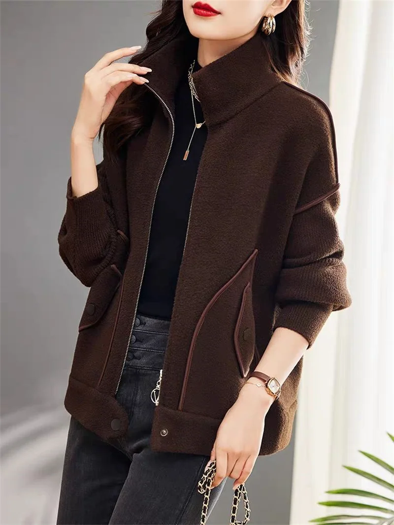 Yinzhuo Women's Short Jacket, Spring Autumn Casual Versatile Jacket, Cardigan, 2024 New Late Autumn Mother's Clothing Woolen Top