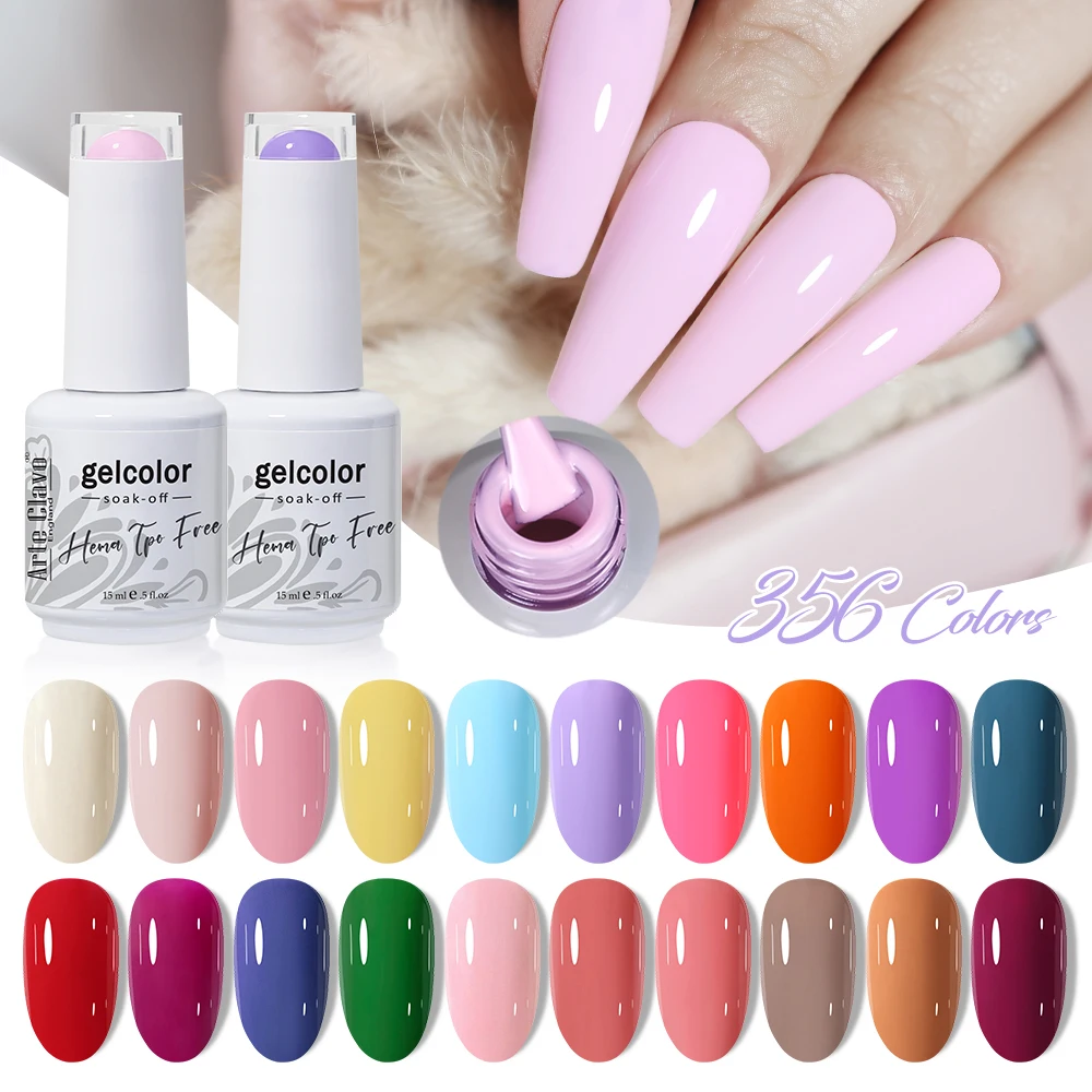 Arte Clavo Nagel-Gel-Nagellack HEMA FREE No TPO 15 ml Herbstnägel Soak Off UV-LED-Gel-Lack Vollständige Abdeckung Wunderschöne Farbmaniküre