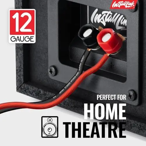 

Кабель для акустических систем 30 футов, 12 AWG – CCA, стерео, для автомобиля и домашнего кинотеатра – Install Link