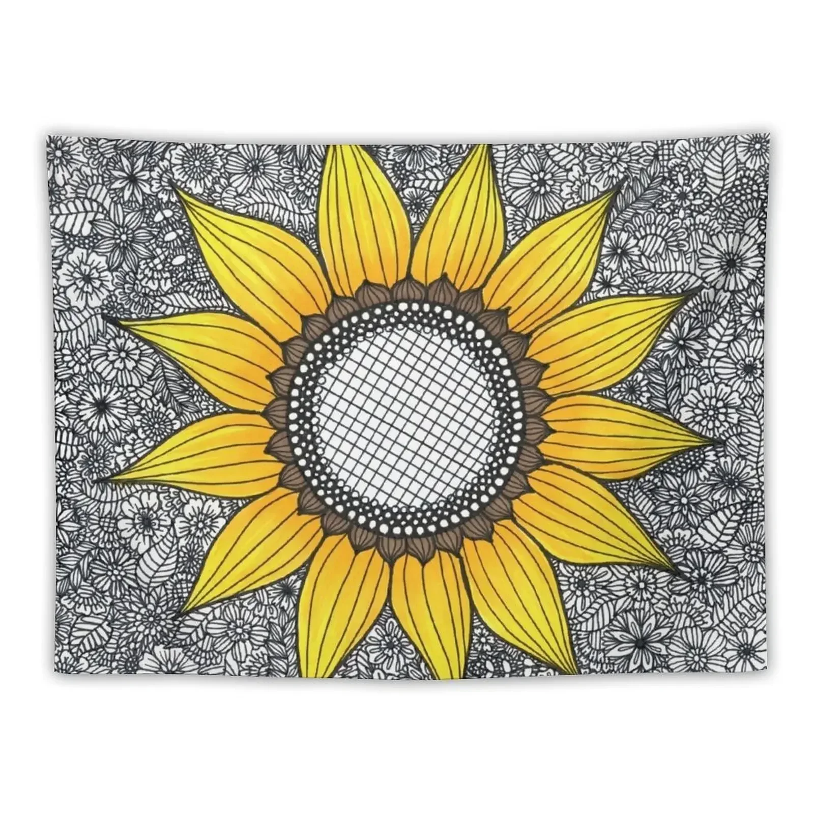 

Sunflower Pattern Tapestry Room Aesthetic Decor Bedrooms Decorations Tapestry