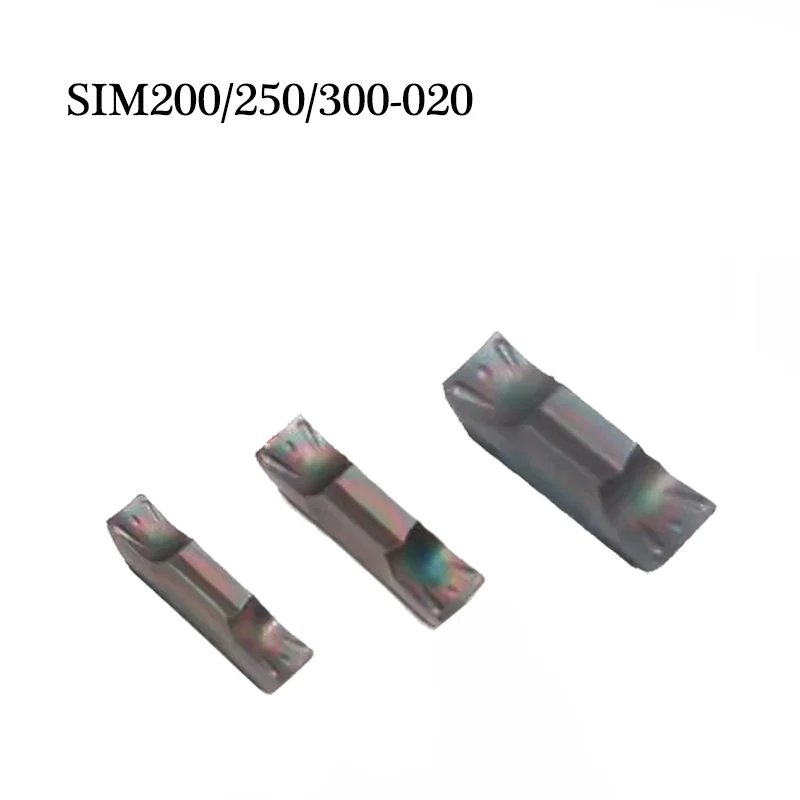 

10pcs SIM200-020 SIM250-020 SIM300-020 P8090U Small Inner Hole Ingot Slot Cutter Inserts CNC Lathe Short Groove Turning Tool