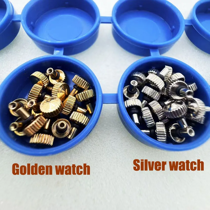 Watch accessories 46941, 46943 stainless steel head, flat head waterproof crown, jumping time upward force flat tube