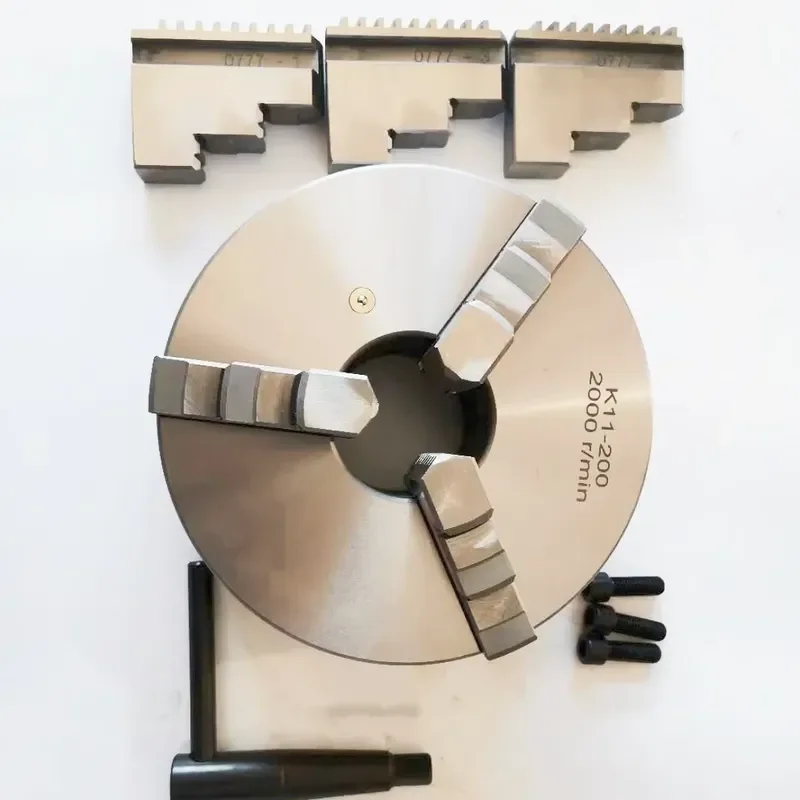 K11 K12 3 Jaw 4 Jaw Self Centering Lathe Chuck 160mm 200mm 315mm High Precision Metal Woodworking CNC Machine Tool Accessory