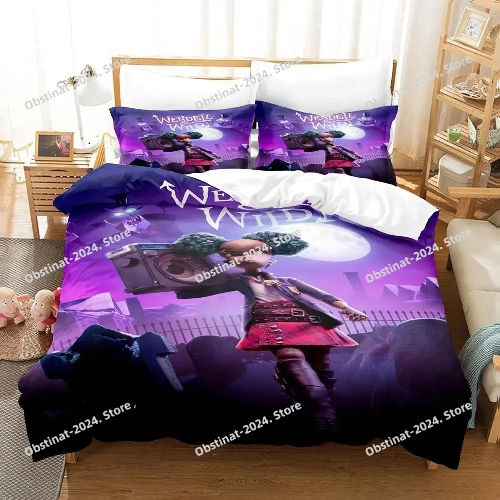 

New Wendell Wild Comedy Bedding Set Single Twin Full Queen King Size Bed Set Adult Kid Bedroom Duvet Cover Sets 3D Anime Bed