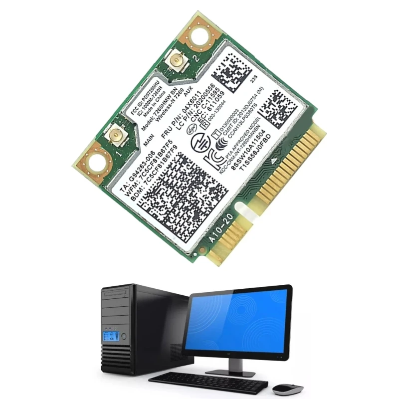 Placa sem fio 7260HMW 04X6011 2.4Ghz BT4.0 velocidade para laptops K4350 K4250 B5400 M5400 M4400S S410 S310 S540