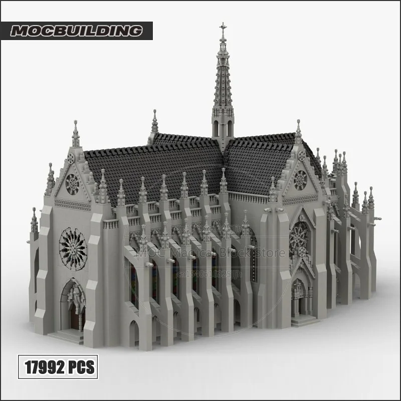 Construct Cathedral of Saint Remigius MOC Building Blocks Classic Landmark Model Technology Bricks DIY Toys Birthday Xmas Gift