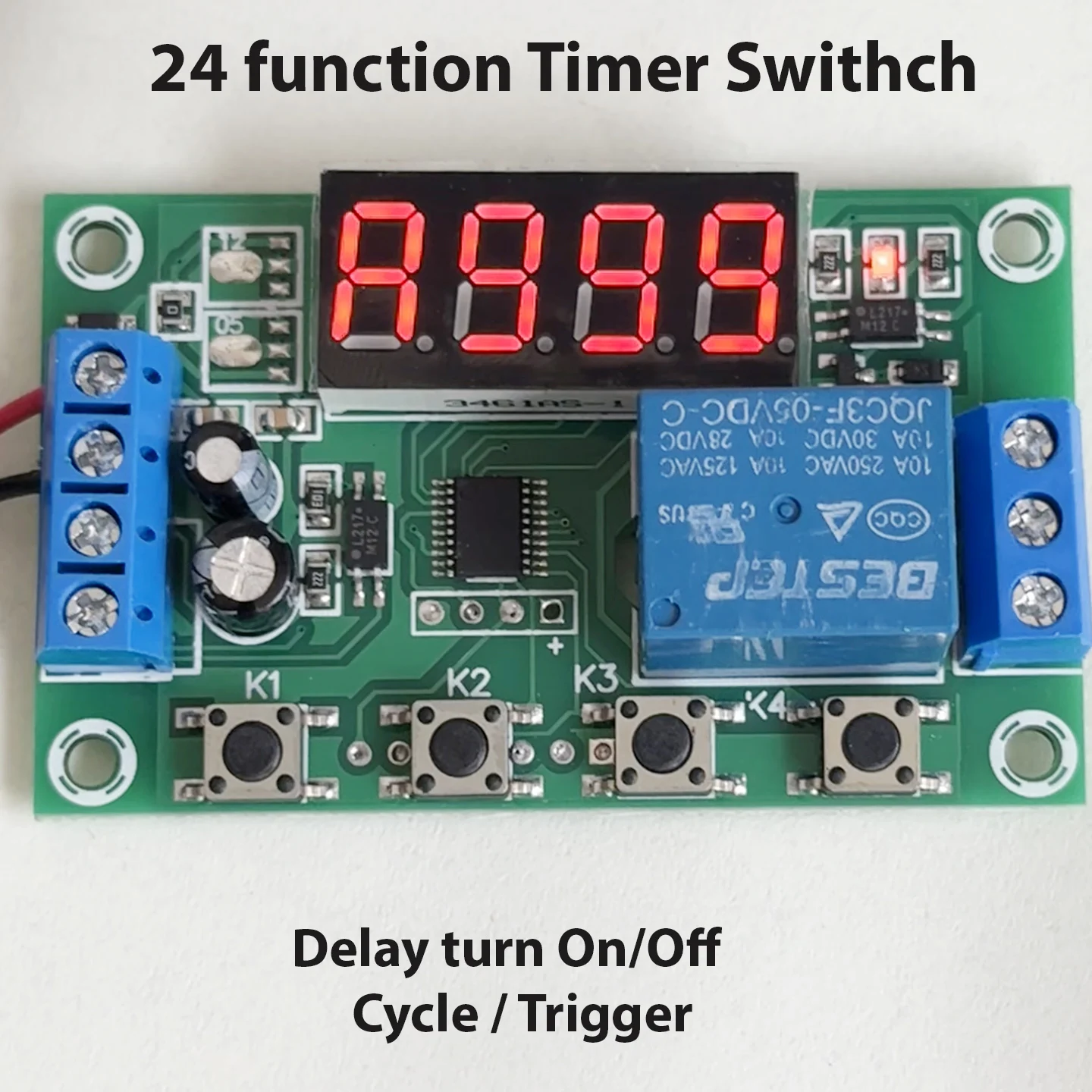 AliExpress NONE 0.01S-999min DC 5V/12V/24V LED Display Timer Switch Delay Time Turn On/off Trigger Cycle Open Close Relay Control Switch Module