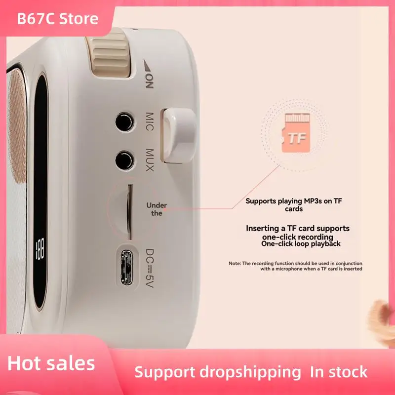 

B67C Wireless Portable Lavalier Amplifier High Sound Quality Charging Microphone Guide Microphone Audio Teacher Special