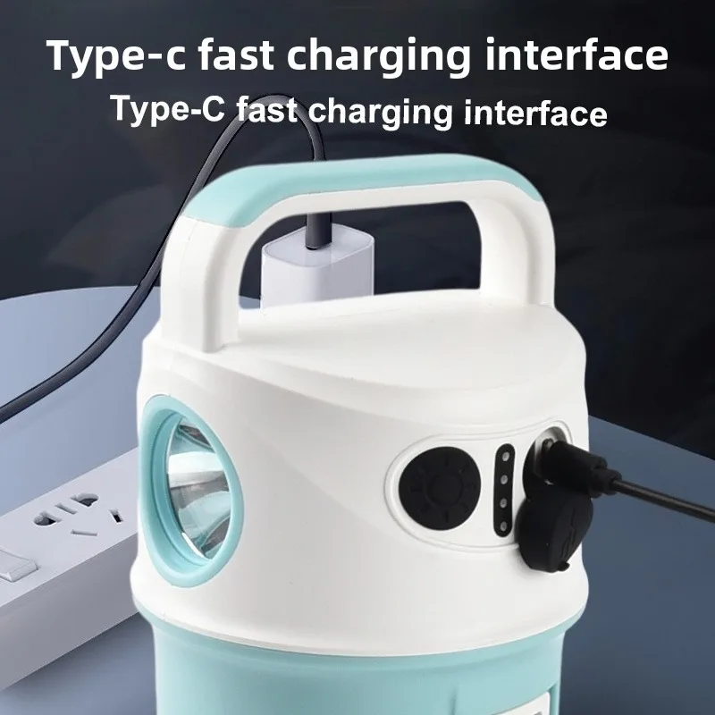 LED String Lights, Ambient Camping Lights, Outdoor Flashlight, Long-Lasting Power Bank, Hook-Equipped Tent Light