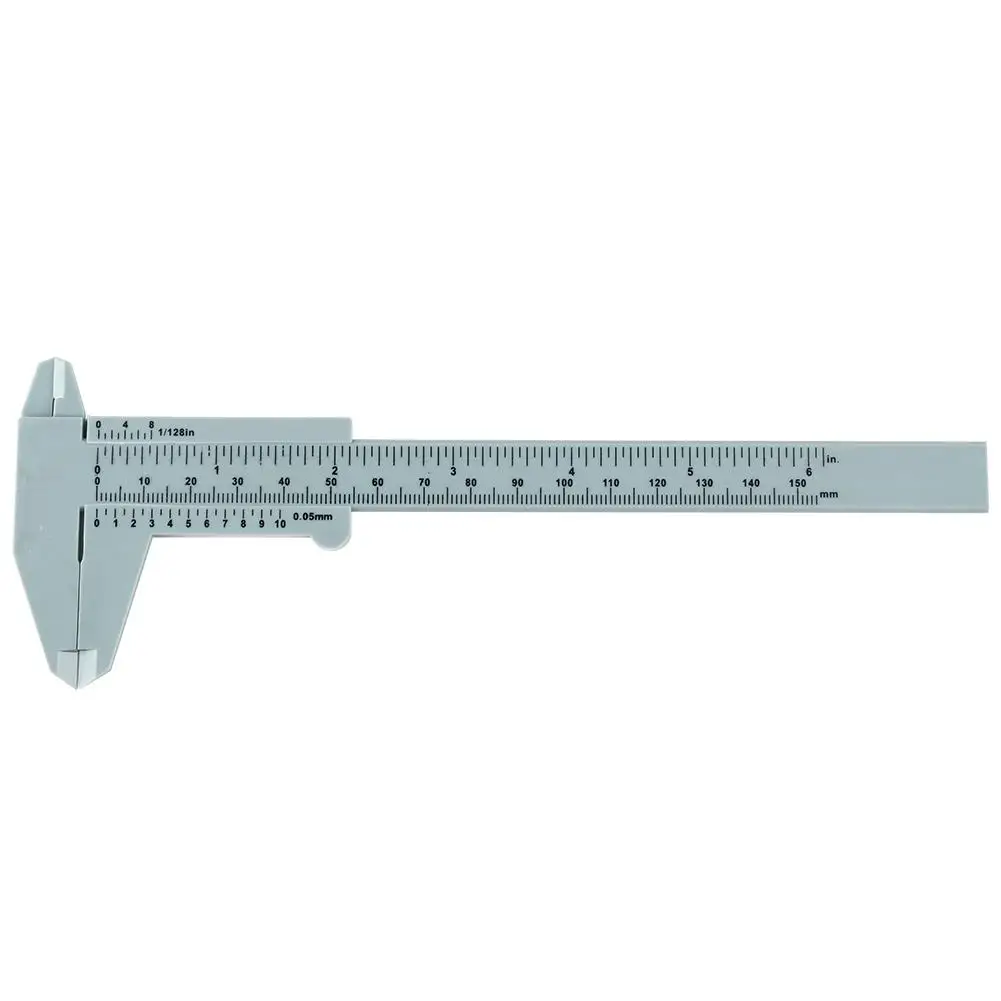 Eyebrow Shaping Plastic Vernier Caliper 0-6/0-150mm Tattoo Ruler Beauty Permanent Makeup Tool