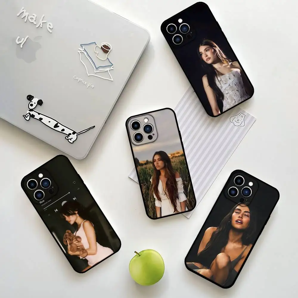 

M-Madison Beer-S Singer Phone Case Phone Case For IPhone 17 16 15 14 13 12 11 X XR XS Plus Pro Max Mini Soft Black Cover