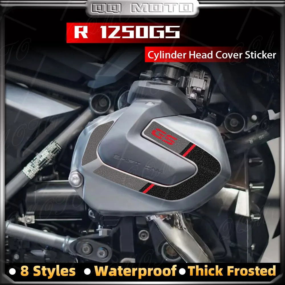 

For R 1250GS Adventure R1250 GS ADV 2019-2024 HP4 Motorcycle Frosted Cylinder Head Cover Sticker Triple Black Decal Accessories