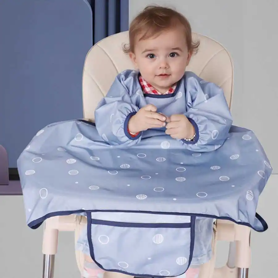 Infant children's eating bib tray baby anti-fouling integrated dining table cover dining chair waterproof quick-drying apron
