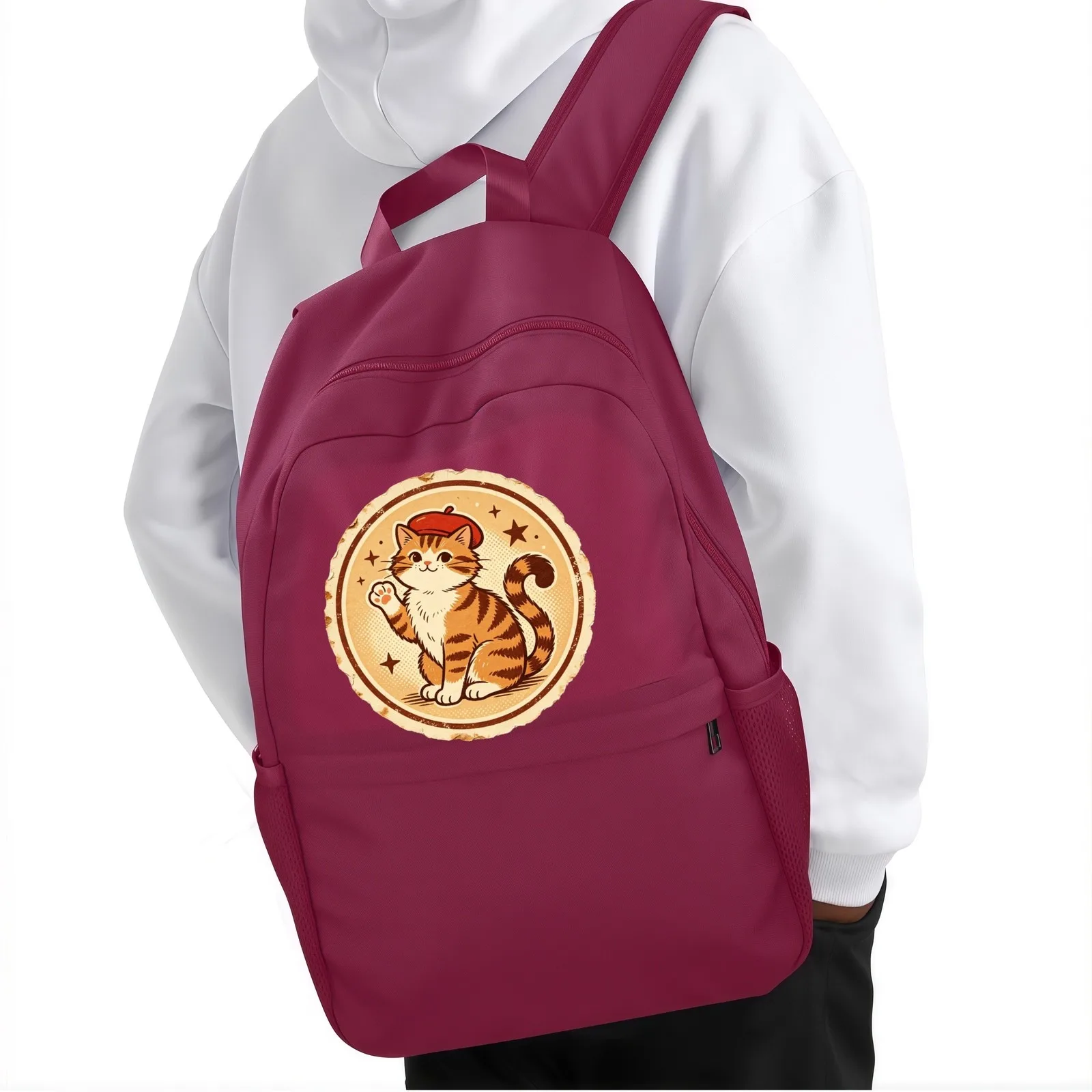 

Custom Backpack Upper Part Print Your Design Nylon Canvas Lightweight Casual