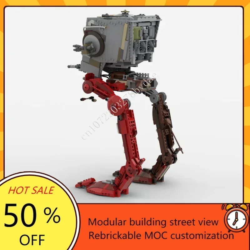 1568PCS Raider AT-ST Space War Military MOC SpaceShip Battle Model Custom Puzzle Architecture DIY Education Assembly Model Gifts