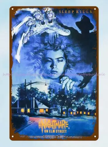 horror movie metal tin sign nightmare on elm street