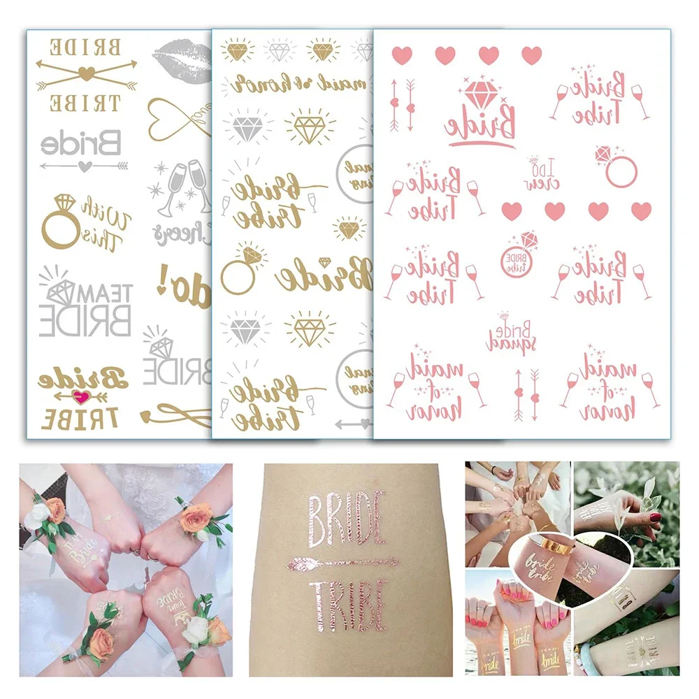 Brautschleier für Junggesellenabschiede, Roségold, Schärpe, Stirnband, glitzerndes Braut-Banner für Junggesellinnenabschiede, Hochzeit im Freien, erschwingliche Gastgeschenk – Detail 25