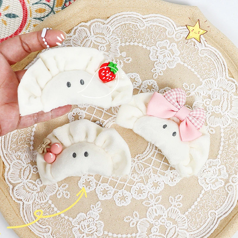 

1PC Cute Simulation Food Dumpling Bow Doll Pendant Woman Keychain Bag Charms Toy Car Keyring Party Gift Trinket Gifts For Friend