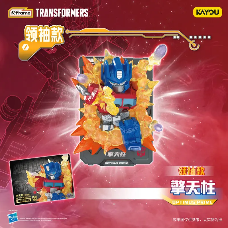Kayou Genuine Transformers Blind Box 3d Stereo Card Figure Official Licensed Collectible Stereo Object Desktop Decor Toy Gifts