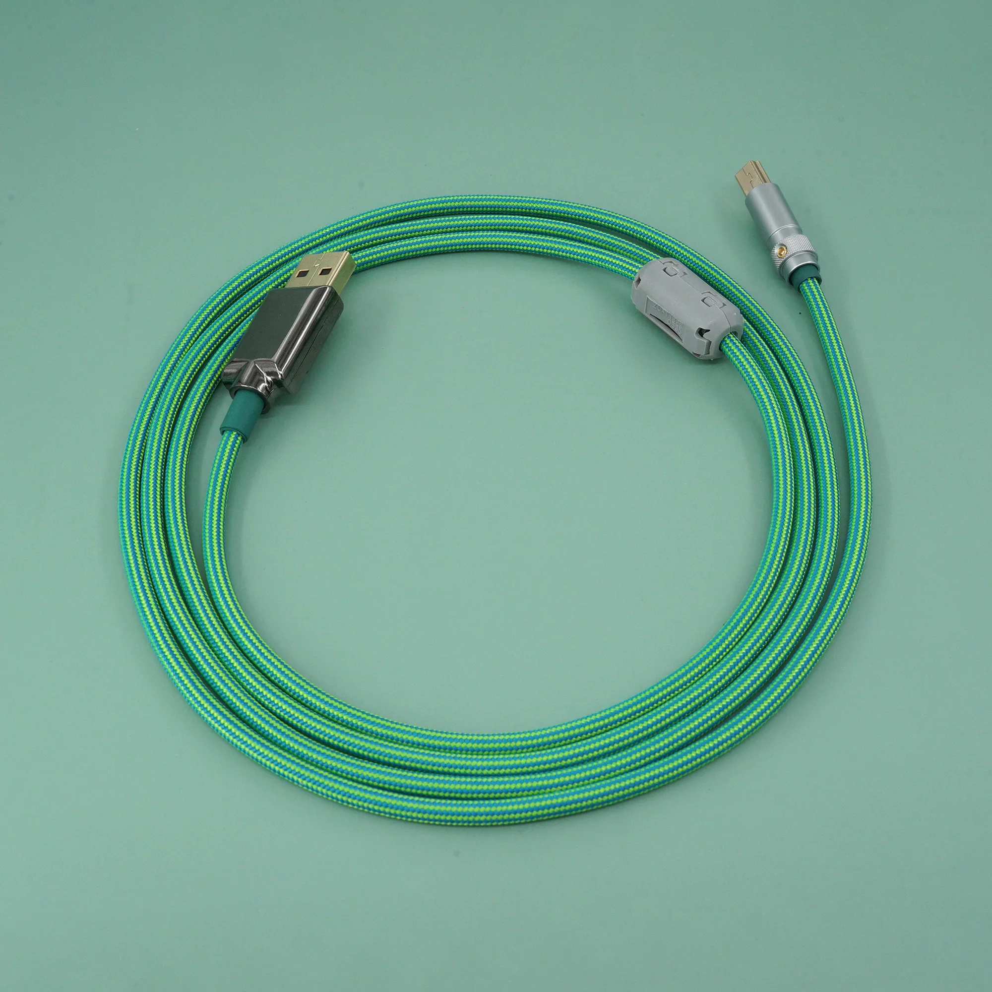 GeekCable customized computer keyboard data cable Type-C braided wire Mini-USB interface straight 150cm