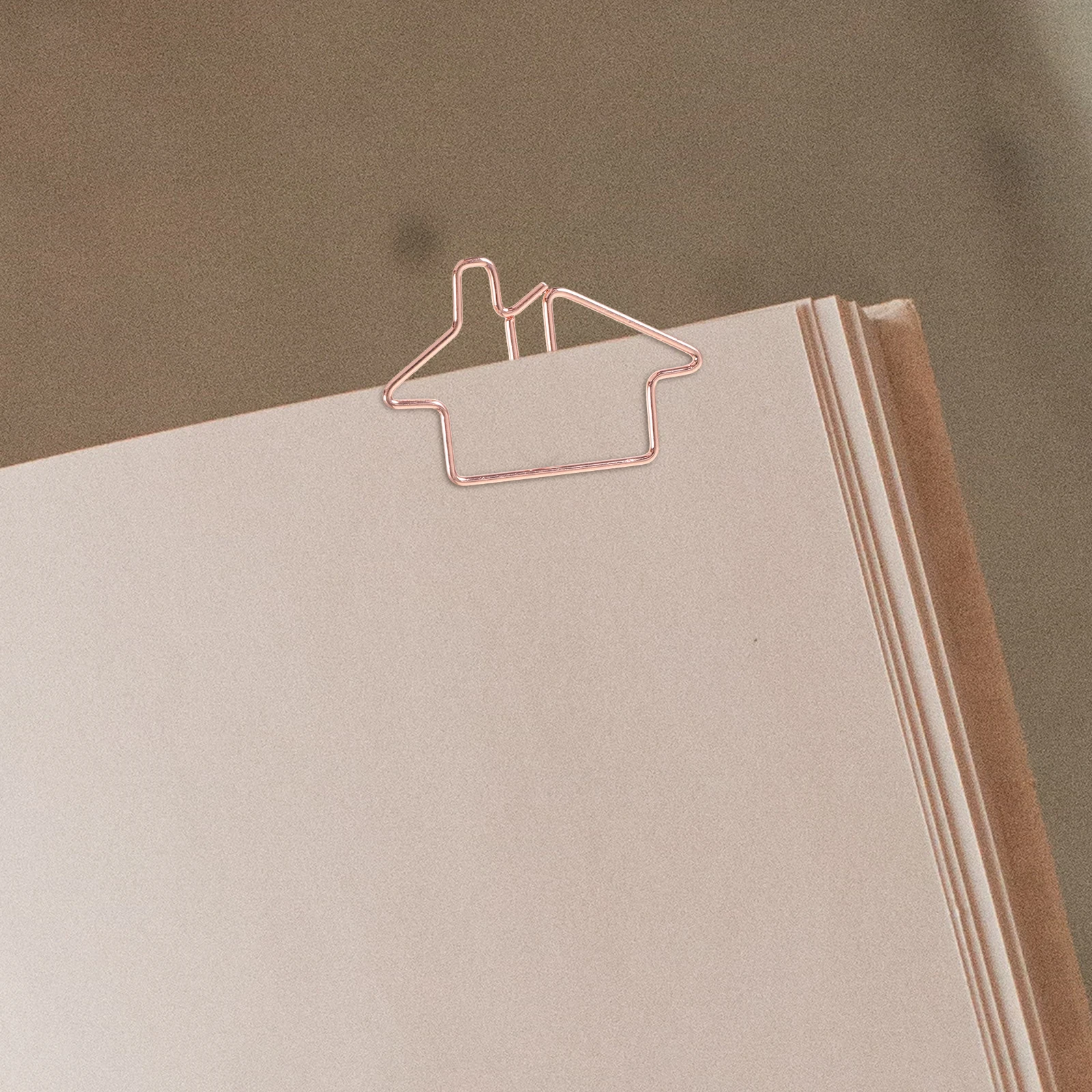 

50 Pcs Metal House Bookmark Paper Clips Decorative Paperclips Cute for Office Delicate