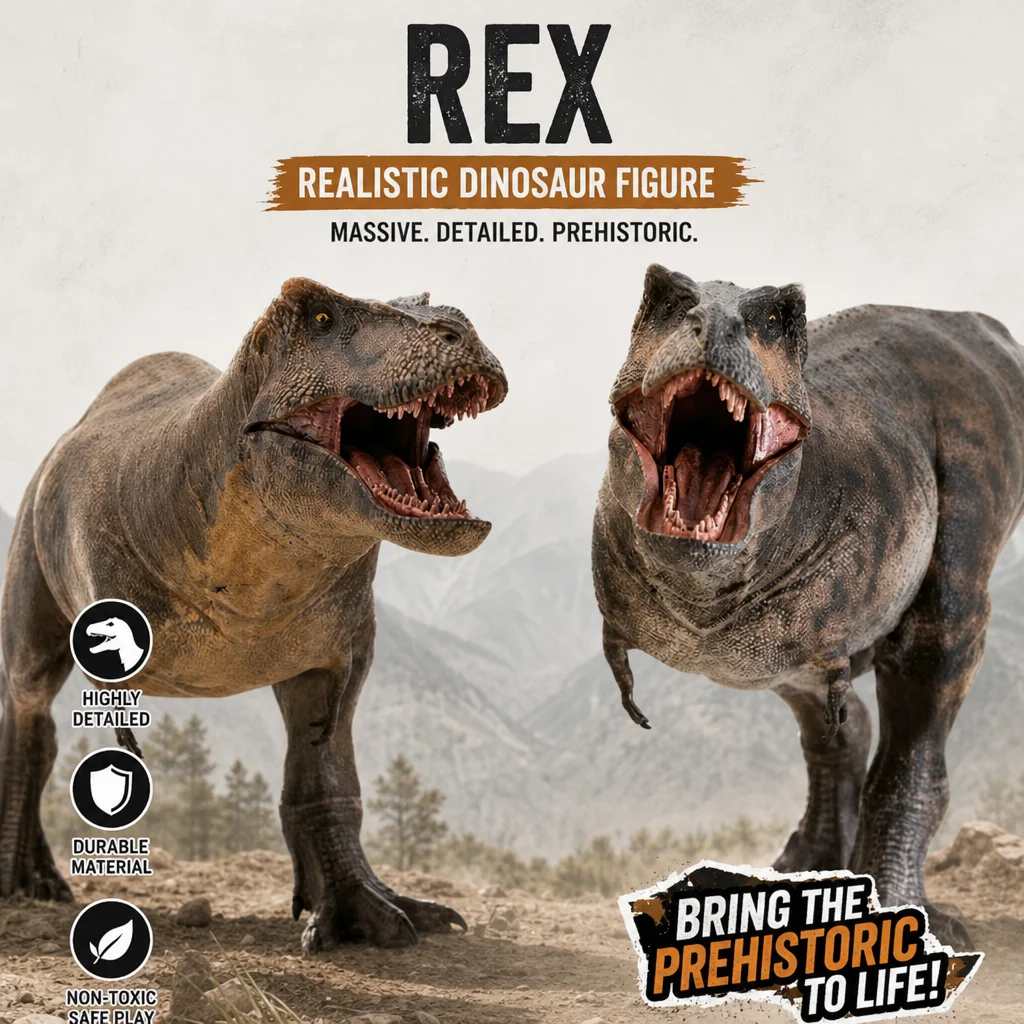 2026 Haolonggood Tyrannosaurus Rex 1/35 Scale Solid PVC Jurassic Dinosaur Collectible Model Desktop Display For Hobby Fans