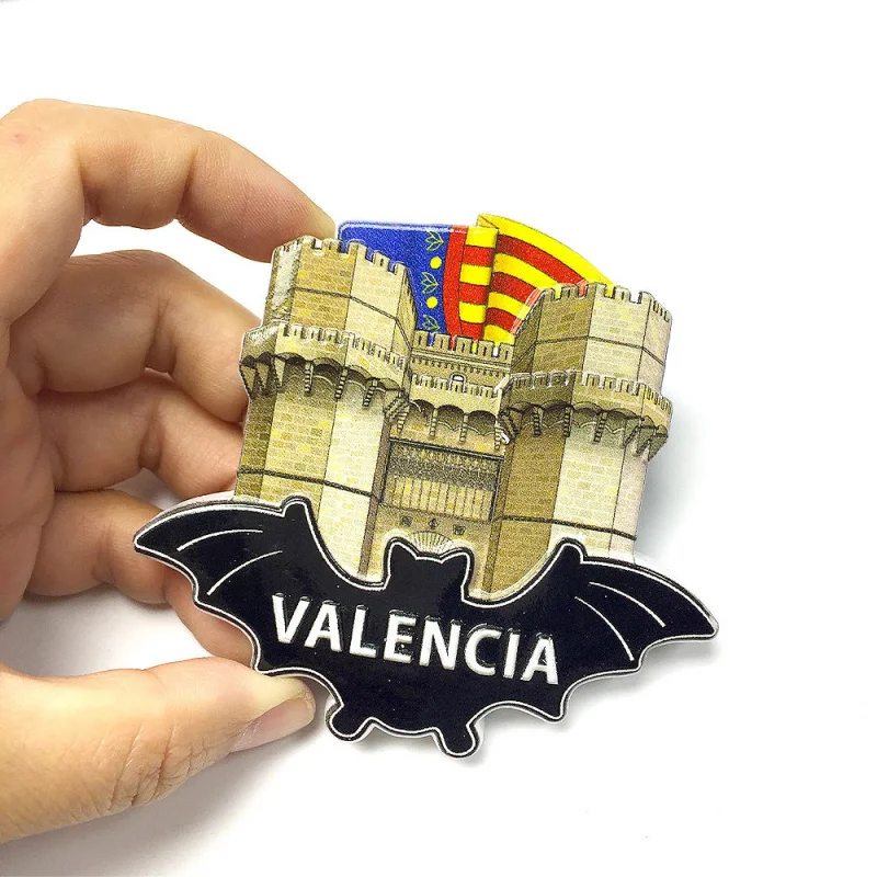

Spain Valencia Tourist Souvenirs Cultural and Creative Refrigerator Magnets Household Magnetic Exquisite Decorations Gifts