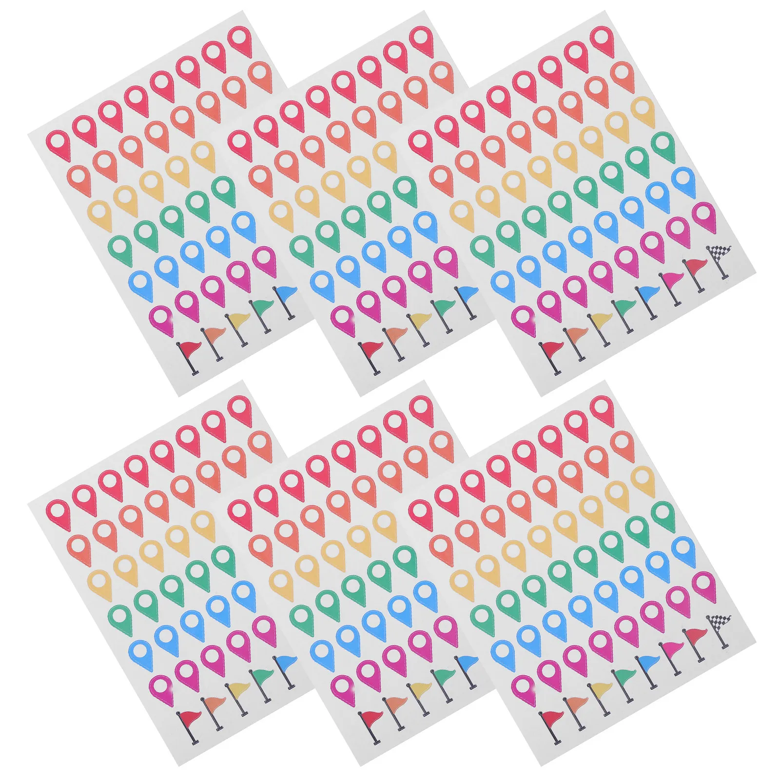 336Pcs Map Marking Stickers Colorful Peel and Stick Indicator Labels for Travel Maps Geography Lessons Rv Adventures Classroom
