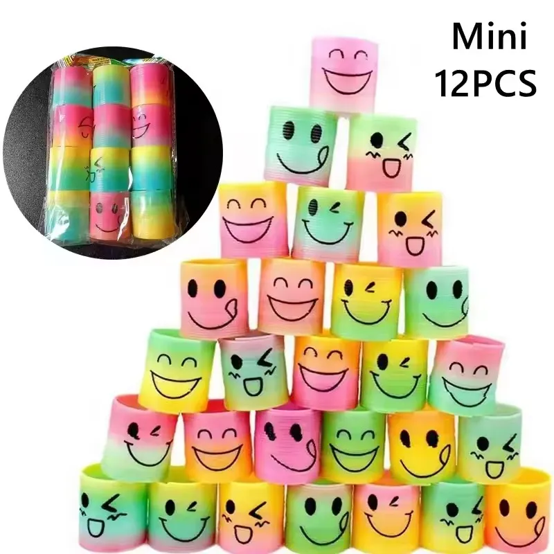 

12PCS Mini Magic Spring Toy Children Birthday Party Gift Toys Treat Kids Favor Gift Christmas Party Gift Bag Filler Child Pinata