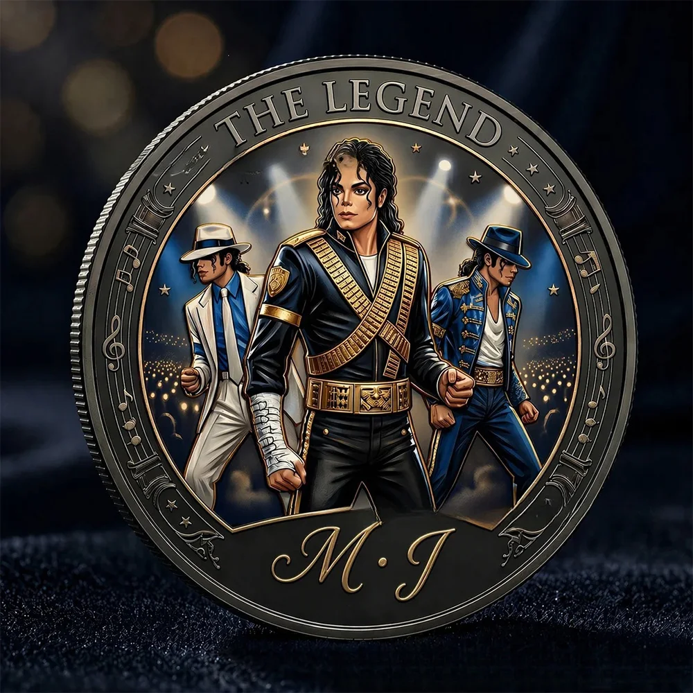 King of Pop Legacy Münze & Michael Jackson Film-Popcorn-Hut für Sammler – Geschenk 2026 – Detail 2