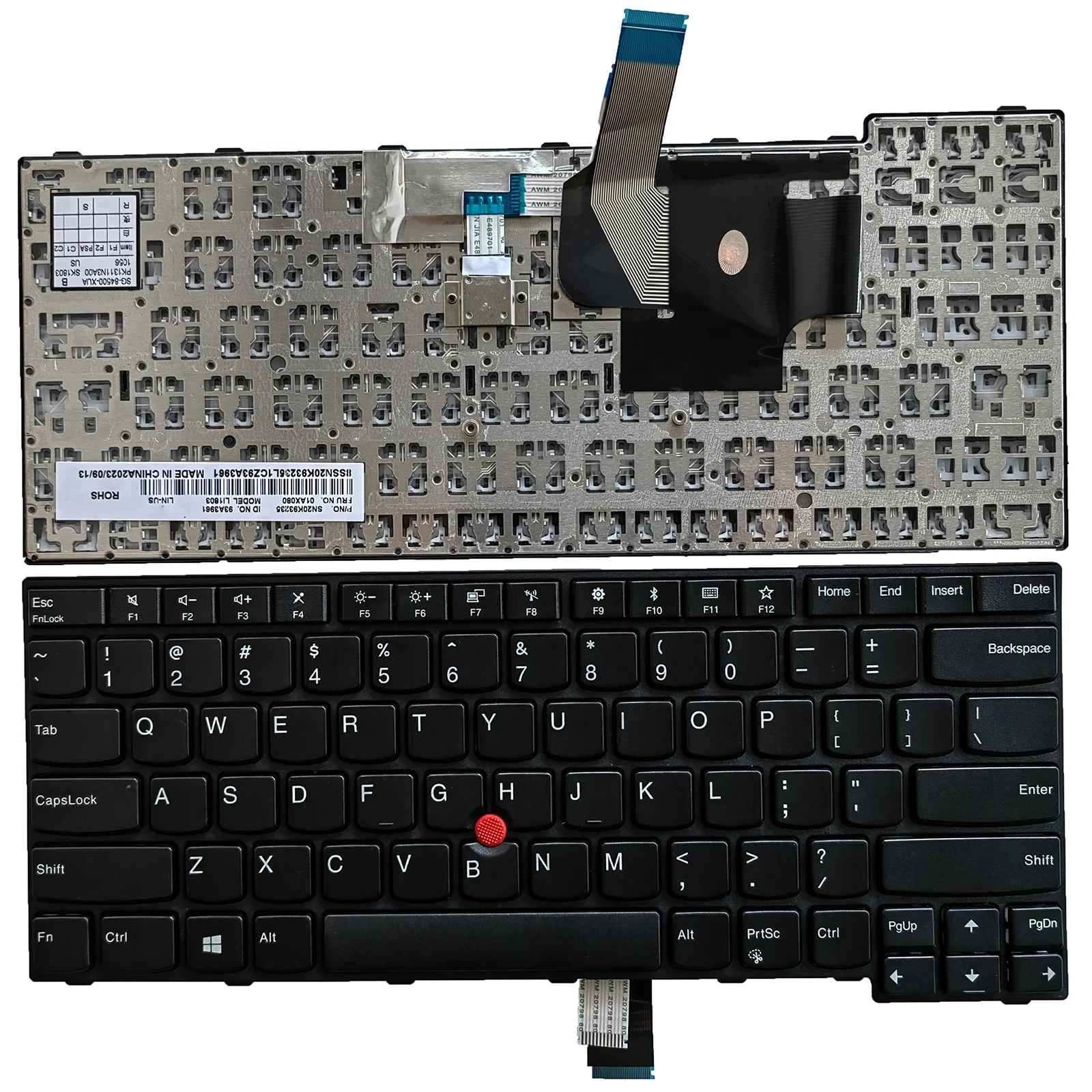 

Laptop Replacement US Layout Keyboard for Lenovo Thinkpad E470 (20H1 20H2) E470c E475 (20H4)