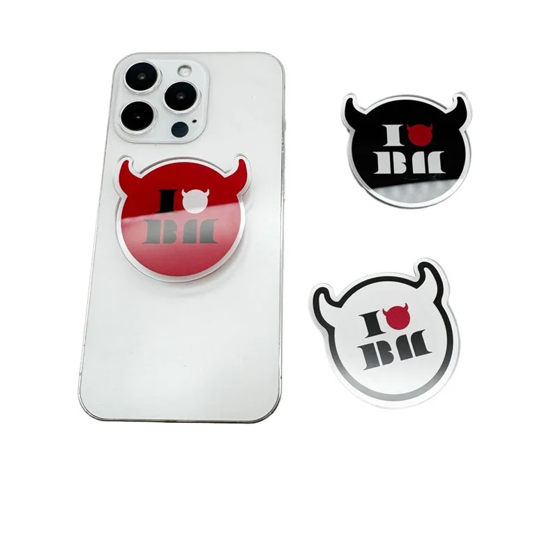 

New Kpop Korean 5CM BM White Blakc Red Cartoon Phone Holder Display Fans Gifts Collection