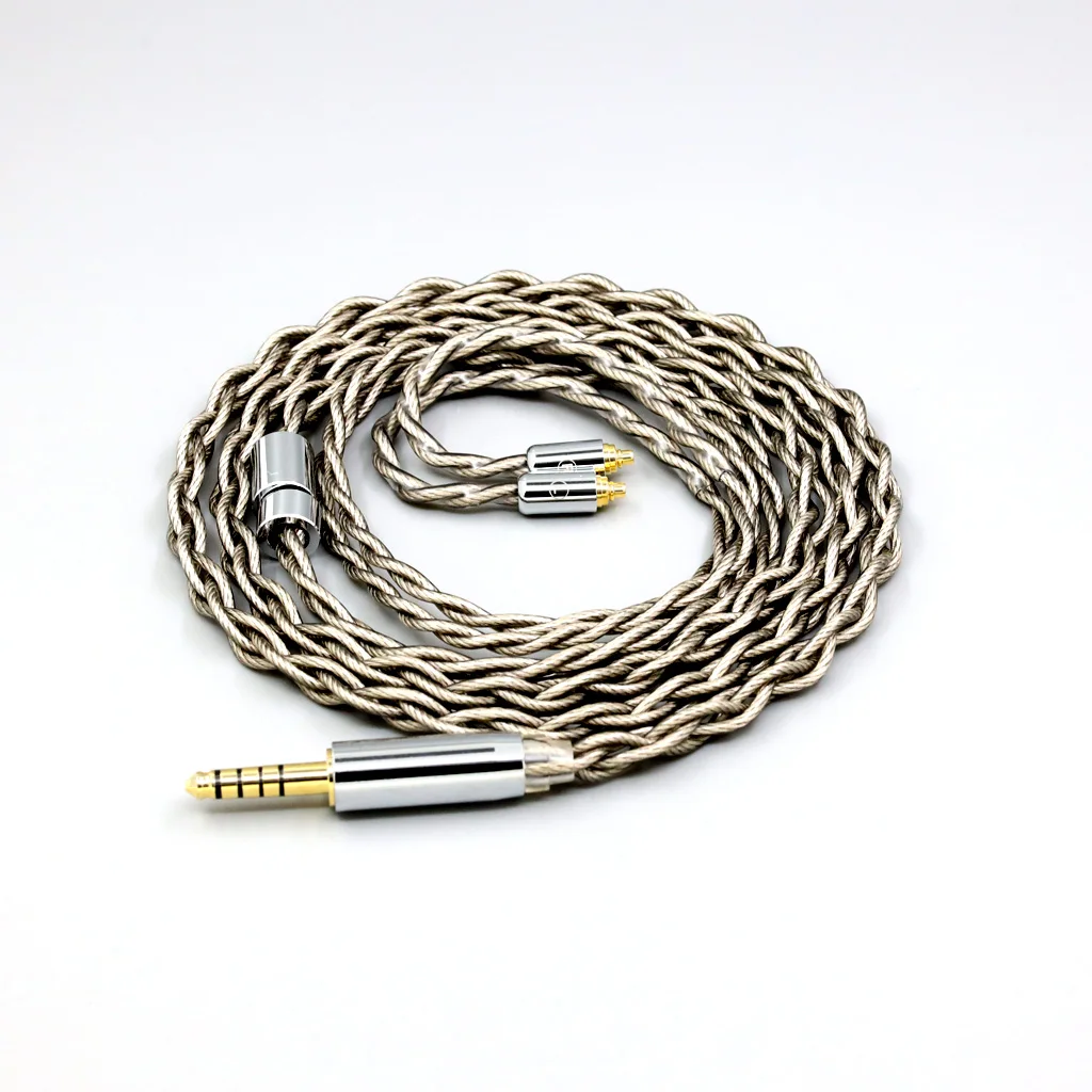 كابل سماعة أذن من الفضة النقية بنسبة 99% + جرافين مطلي بالفضة لـ AKG N5005 N30 N40 MMCX LN007950