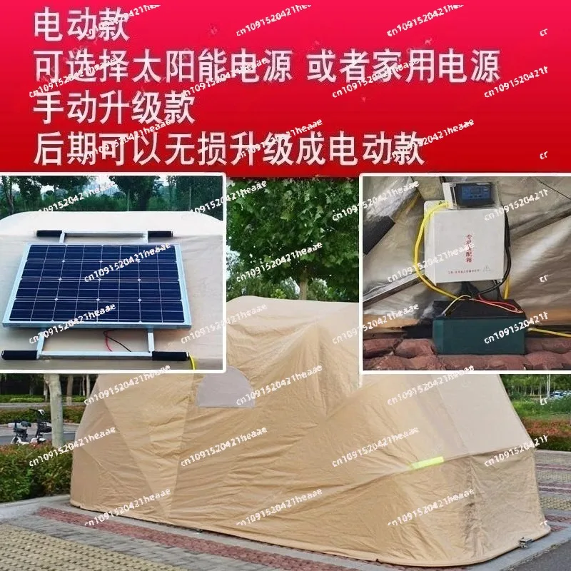 Suitable for Home Sunscreen Canopy Outdoor Mobile Telescopic Garage Electric Shade Parking Shed， Fully Automatic Hydraulic