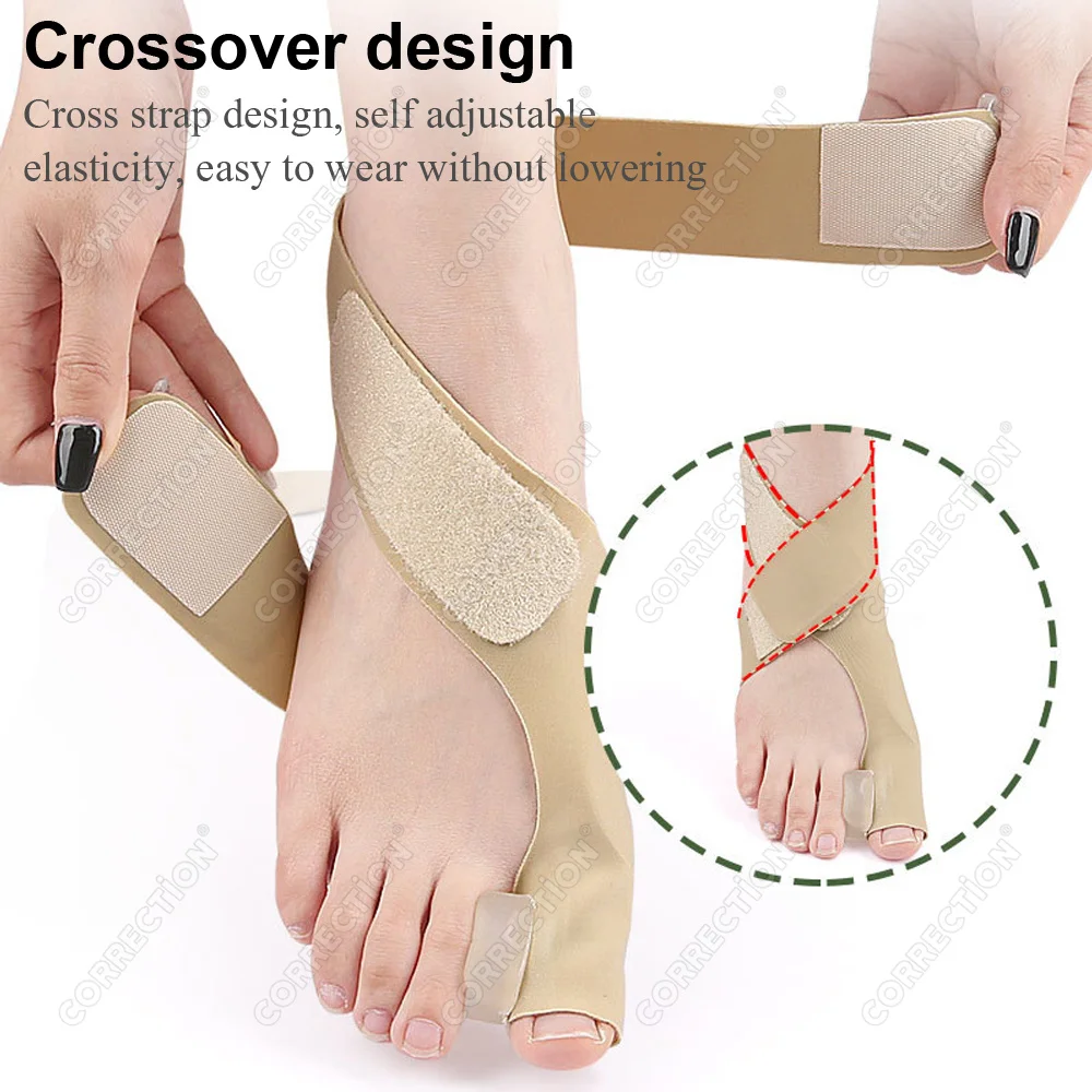 Best Toe Separator Hallux Valgus Bunion Corrector Orthotics Feet Bone Thumb Free Adjuster Correction Pedicure Sock Straightener