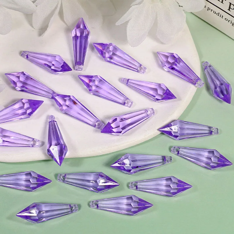 50pcs/lot Transparent Acrylic Crystal Bead Curtain Wedding DIY Party Decor Home Living Room Bedroom Decoration Handmade Supply