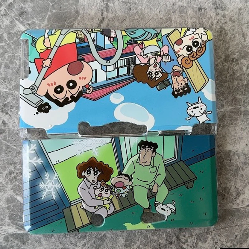 حافظة حماية جديدة ثلاثية الأبعاد nds لجميع الموديلات حافظة صلبة شفافة من Crayon Shin-chan
