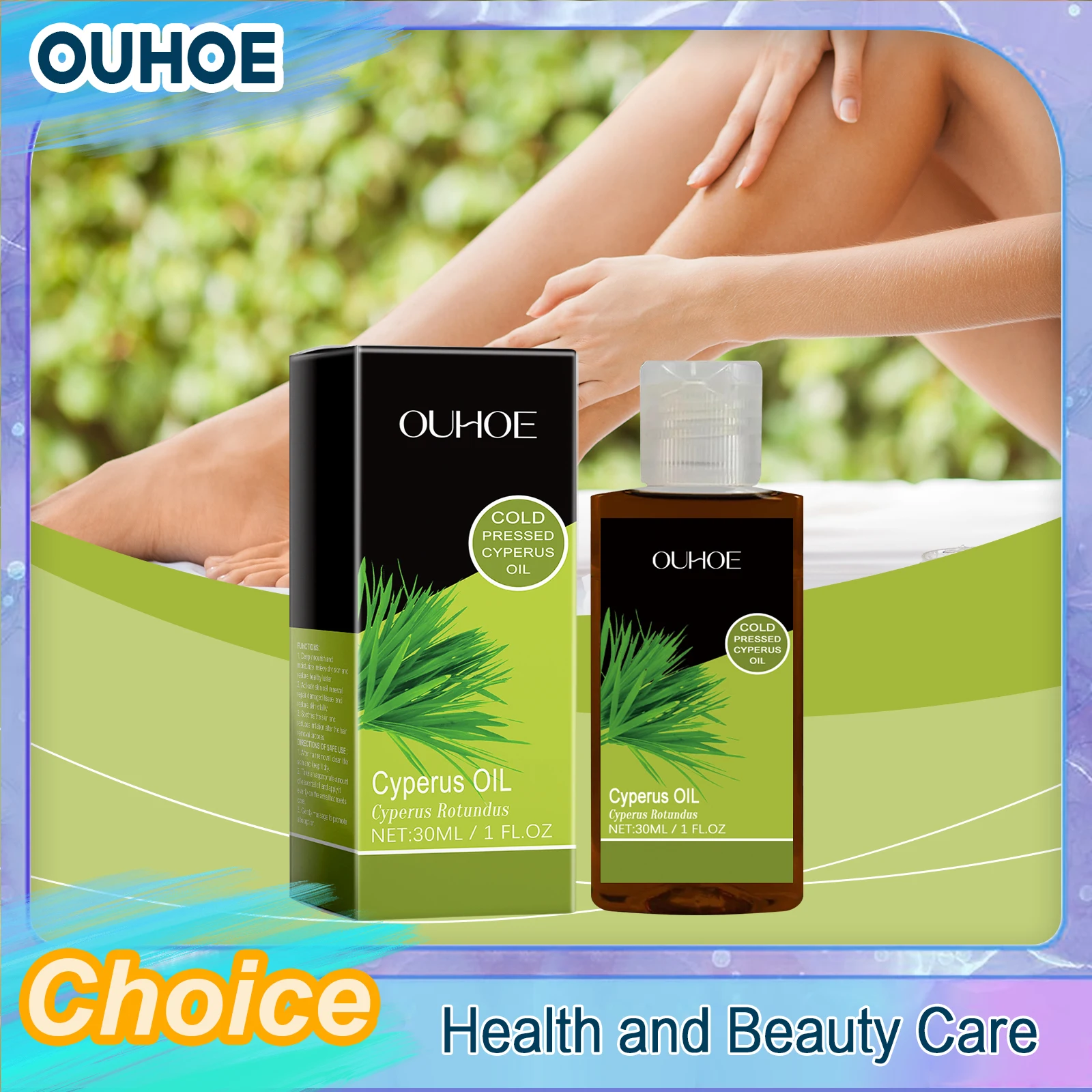

OUHOE Hair Removal Essential Oil Soft Smooth Skin Texture Deep Hydration Nourish Moisturizing Depilate Repairing Plant Body Care