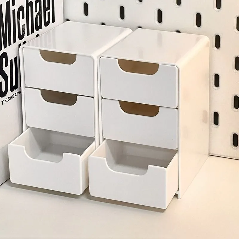 Drawer Type Storage Box Mini Size Organizer Case For Office Furniture Cosmetic Lipstick Daily Item Arrangement And Space Storage