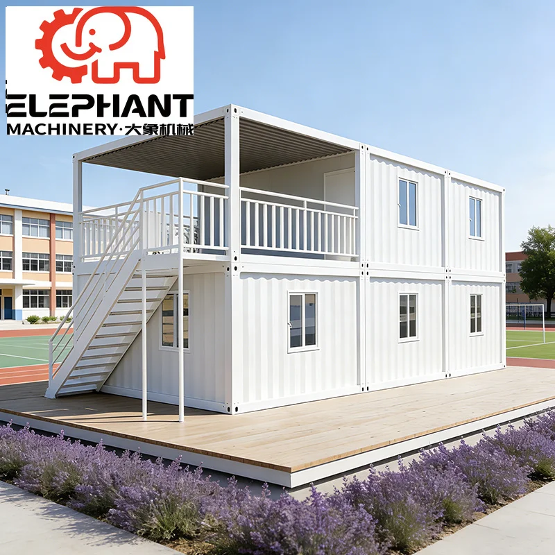 ELEPNANT House Custom Mobile Container School  Expandable Folding Container Homes for Educational Supermarkets Living Rooms