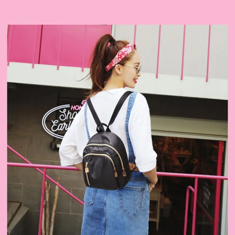 Korean New Designer Fashion Women Backpack Mini Soft Touch Multi-Function Small Backpack Female Ladies Shoulder Bag Girl Purse