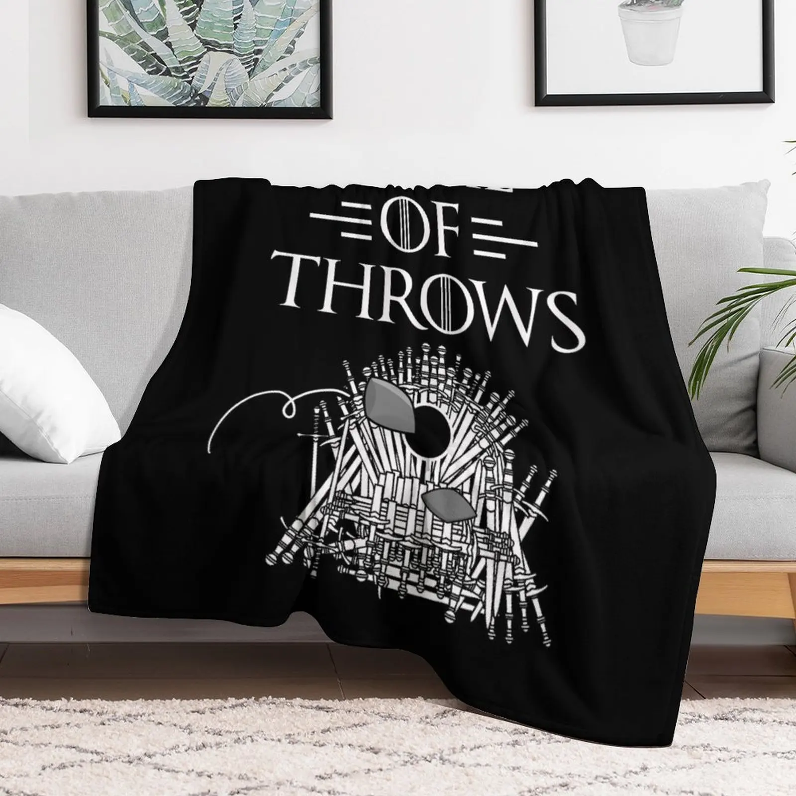 Game Of Throws Funny Cornhole Bean Bag Toss Lawn Game Design Throw Blanket Heavy Blankets For Sofas Decorative Throw Blankets