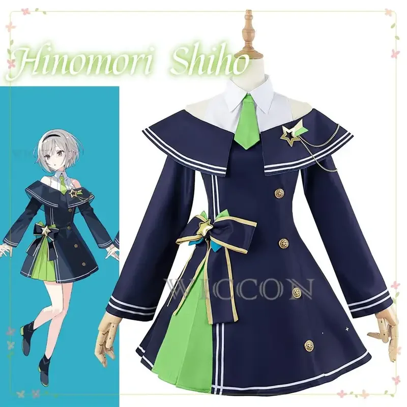 Hinomori Shiho Project Sekai Colorful Stage Cosplay Leo/need Hinomori Shiho Cosplay Costume Wig Band Cosplay Uniform Stage