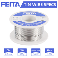 Solder Wire 63/37 Tin No-clean Rosin Core 0.8/1.0mm Welding Soldering Iron Reel Flux 2% Electronic Soldering Wire Roll 20-200g