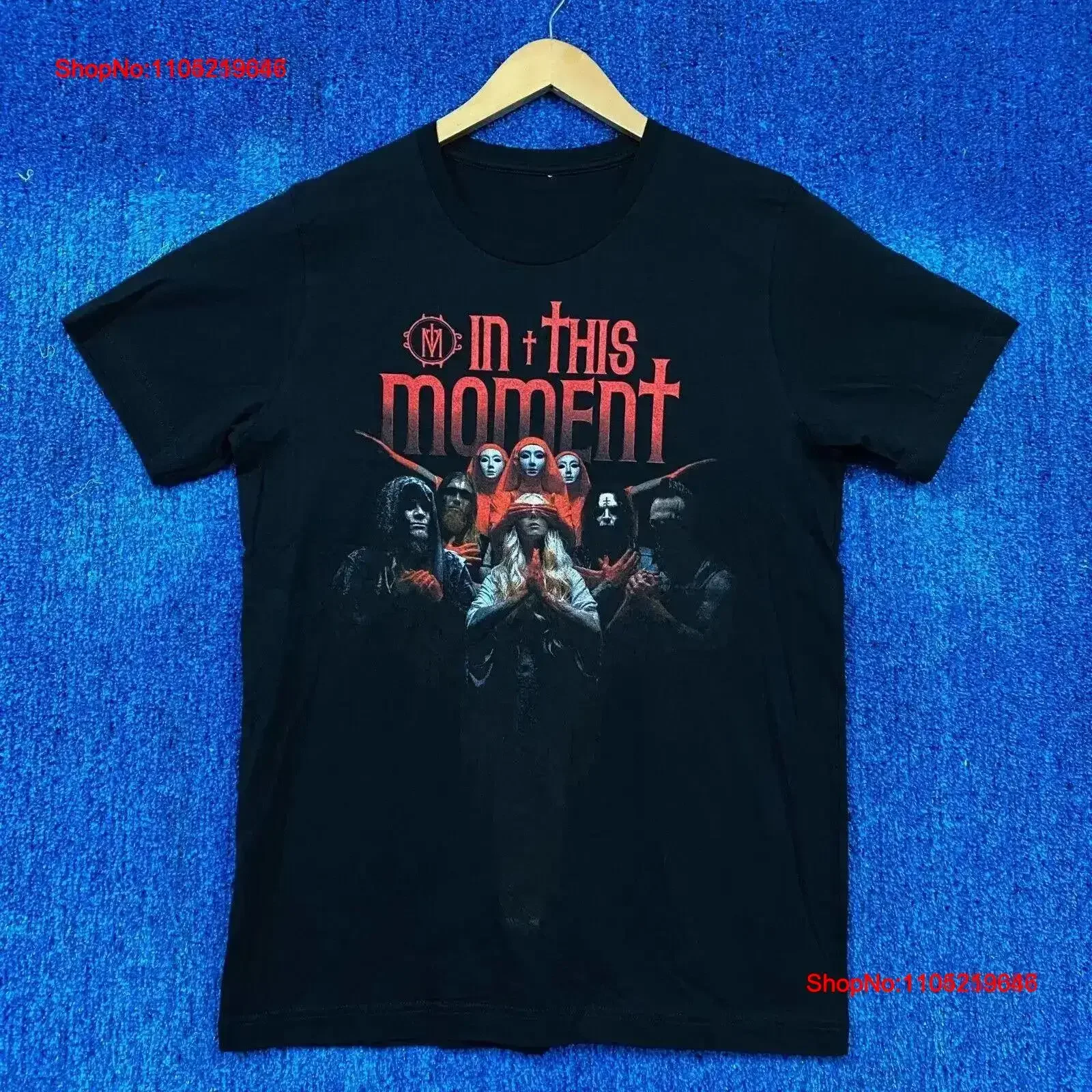 In this Moment The Between Tour MMXXI Goth Metal T Shirt M vintage Washed streetwear Stretched fashion Top For Everyday Wear